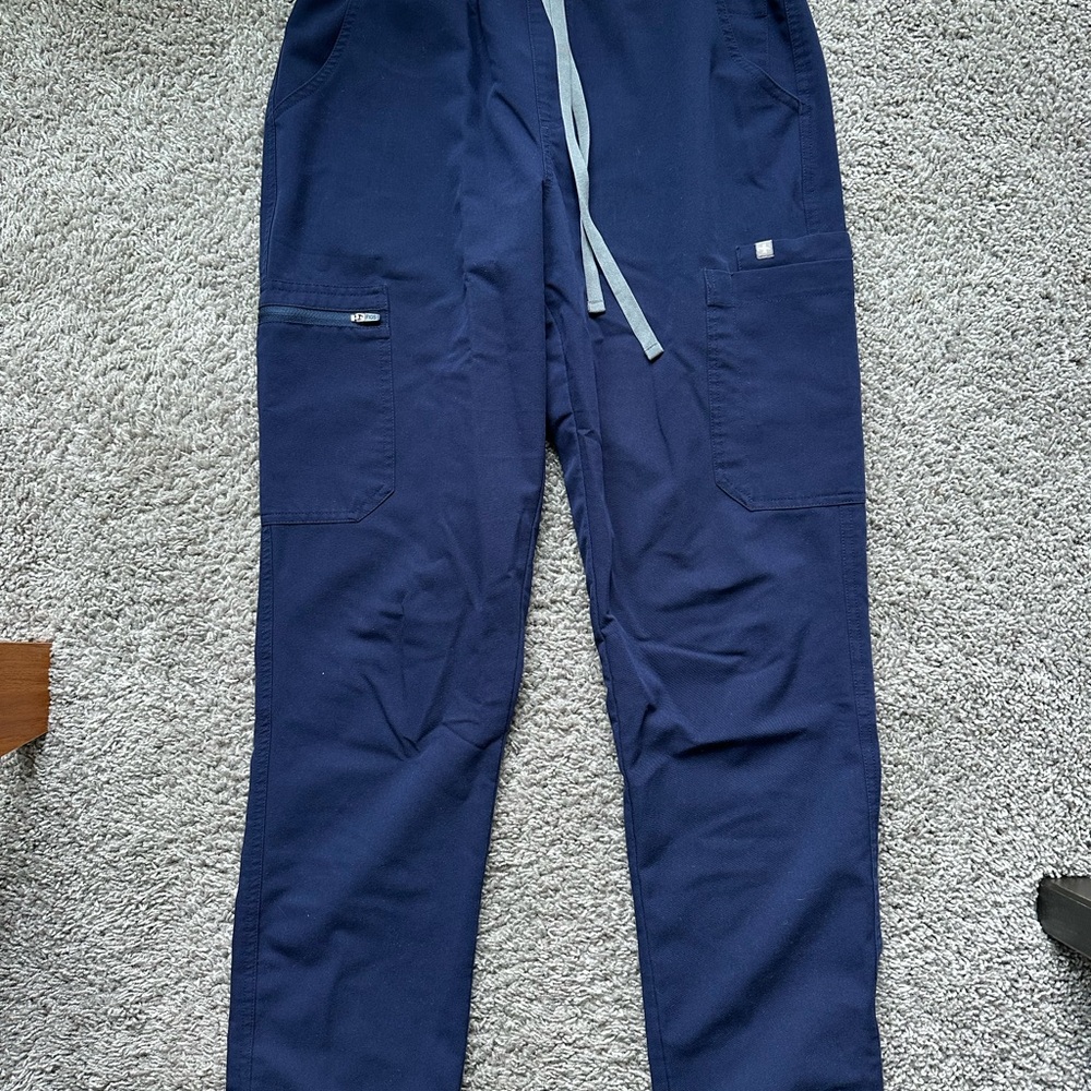 Figs Women’s High Waisted Navy Blue Scrub Pants